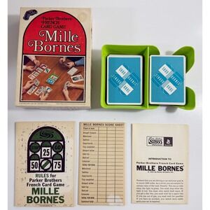 Parker Brothers Mille Bornes Card Game Unisex OS Multi Good Vintage 1971 Edition